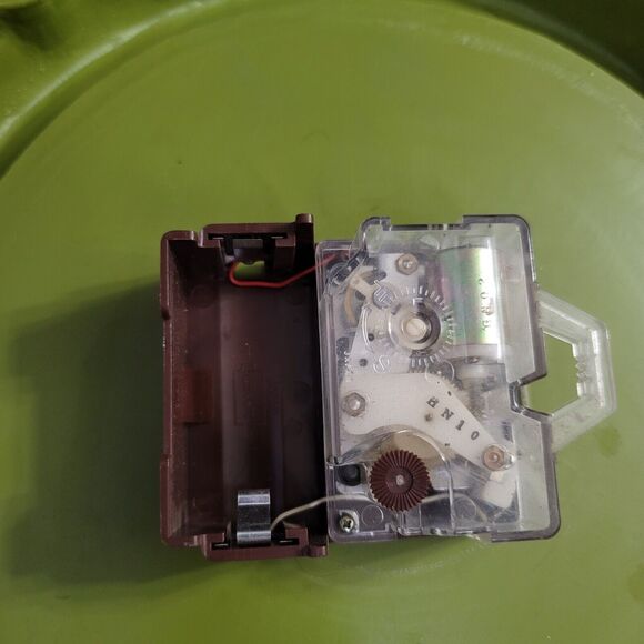 Syroco Homco Yellow Green Rose Floral Large Decorative Wall Clock "Not Working" - Picture 7 of 14